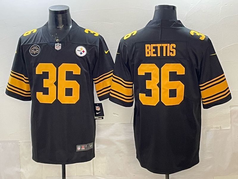 2026 Men Pittsburgh Steelers #36 Bettis Black Nike Limited NFL Jersey style 005->pittsburgh steelers->NFL Jersey